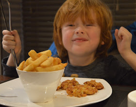 Children's crispy chicken and chips from Mantra Thai, Newcastle Quayside