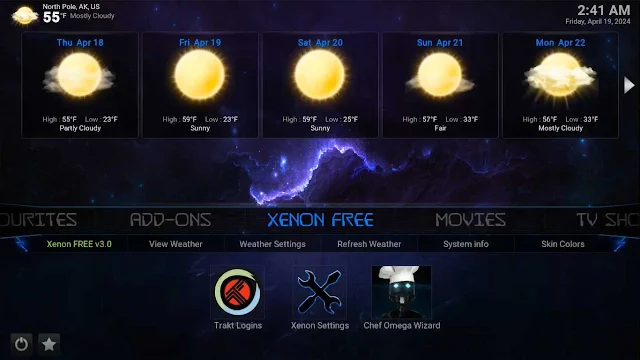 xenon free kodi build