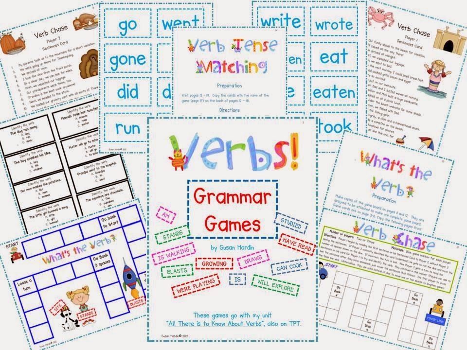 http://www.teacherspayteachers.com/Product/Verbs-Grammar-Games-197032