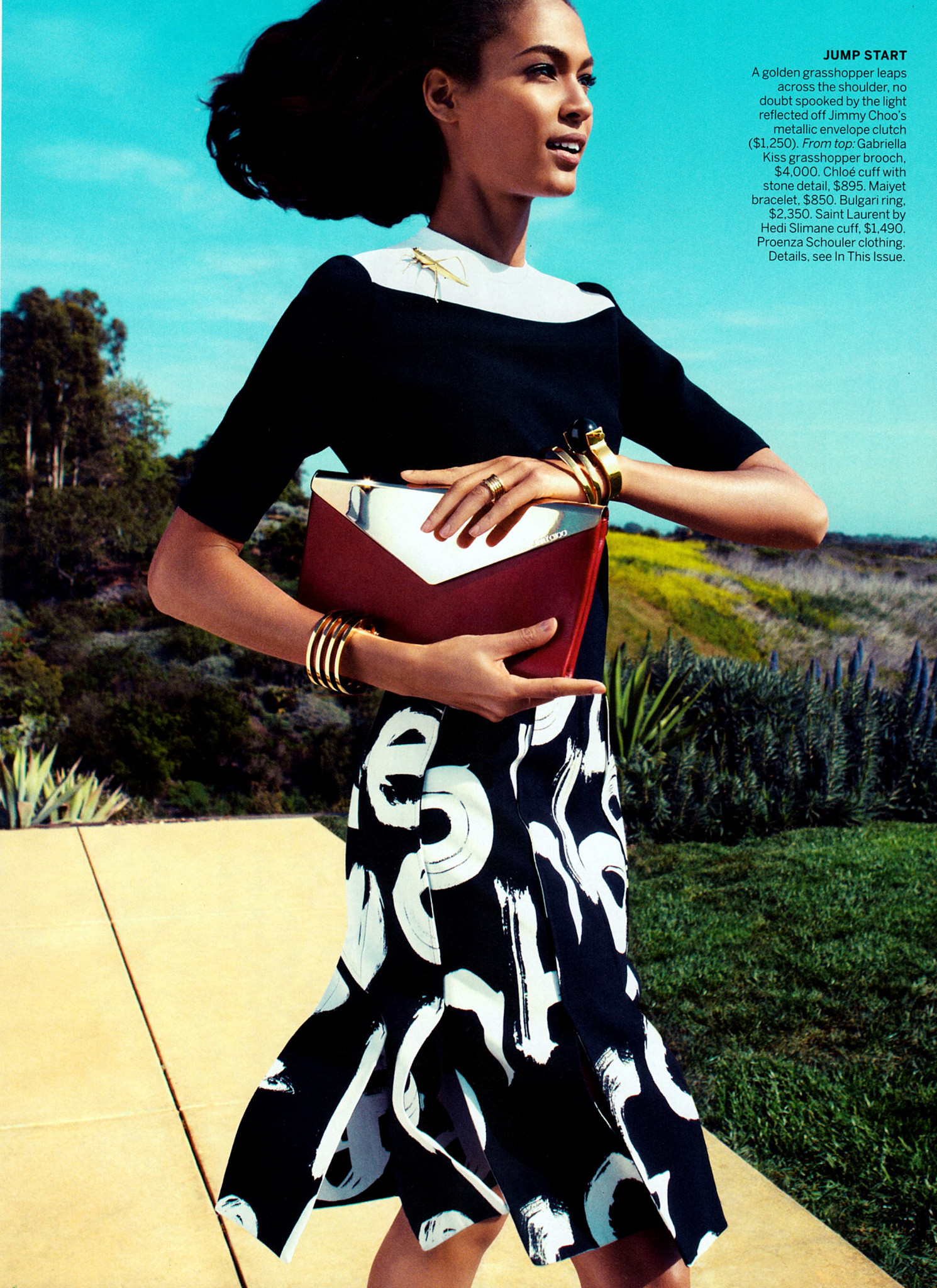 Joan Smalls by Camilla Akrans — Golden State 