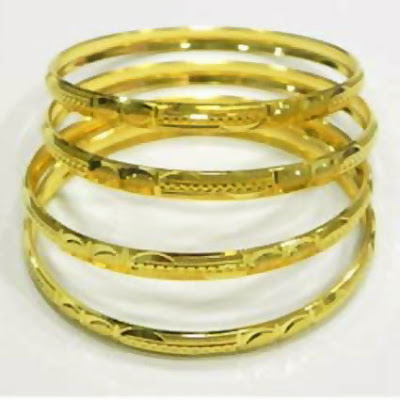 Stylish Gold Bangles Designs 2012