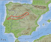 . formed 40 million years earlier when Spain faced in another direction.
