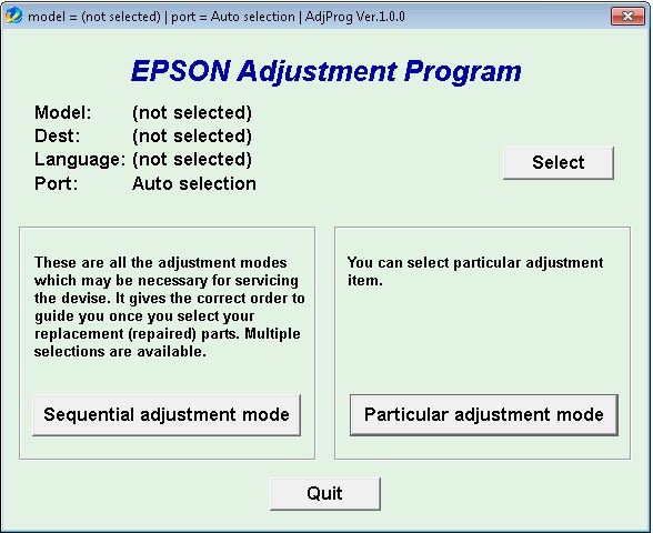 L210 epson adjustment for free