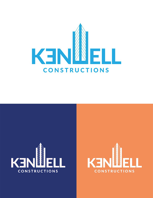 KENWELL CONSTRUCTION LOGO DESIGN 