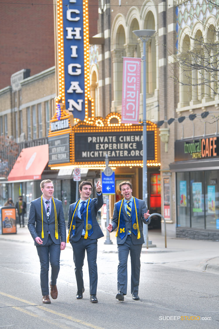 University of Michigan Engineering Graduation Pictures on Campus by SudeepStudio.com Ann Arbor Graduation Portrait Photographer