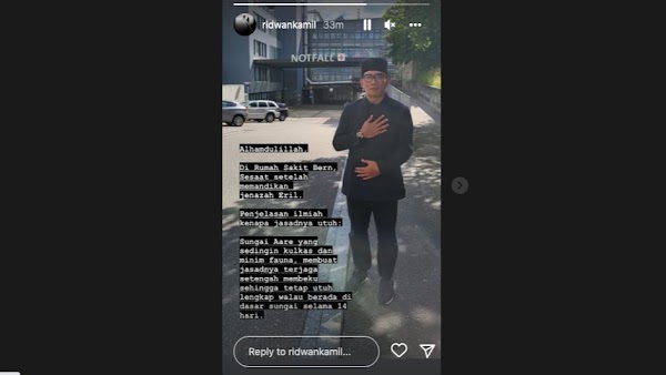 Terungkap! Ridwan Kamil Beberkan Penyebab Kondisi Jasad Eril Ditemukan Utuh Walau Sudah 14 Hari, Begini Penjelasan Ilmiahnya...