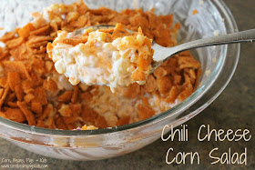 Chili Cheese Corn Salad - the perfect creamy, cheesy, savory side dish for the summer