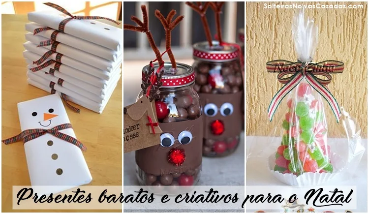 Presentes baratos e criativos para o Natal