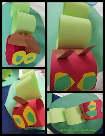 photo of: Construction Paper Crawling Caterpillars (via RainbowsWithinReach)