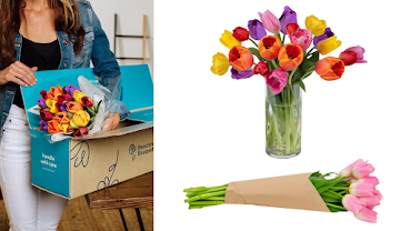 Tulips are a popular choice for Mother's Day