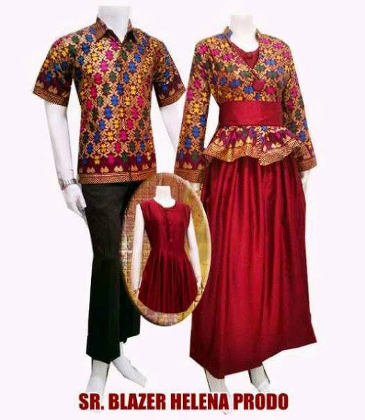 Baju Sarimbit Gamis  Batik  Model  Setelan Rok  Blouse Baju 