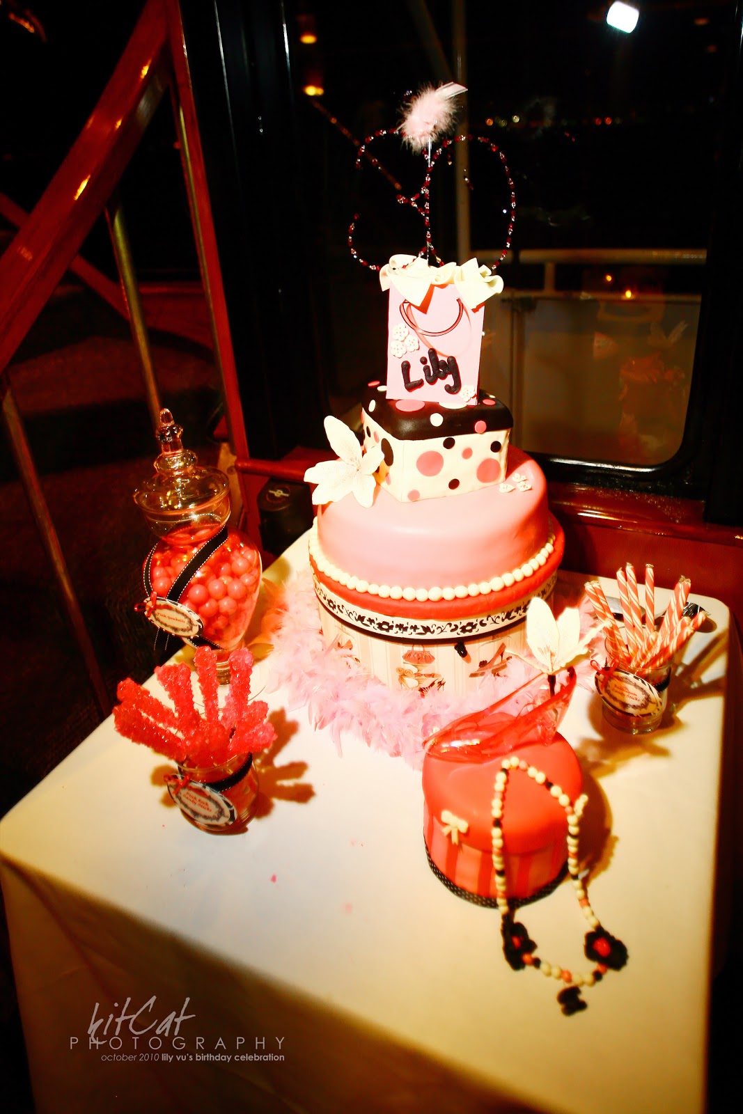 chocolate cake with strawberries and whipped cream My Pinkalicious 30th Birthday Cake and Dessert Table