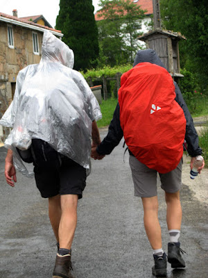 chuva no Caminho de Santiago de Compostela