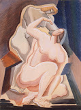 Two Nude Female Figures by Alexander Archipenko - Nude Drawings from Hermitage Museum