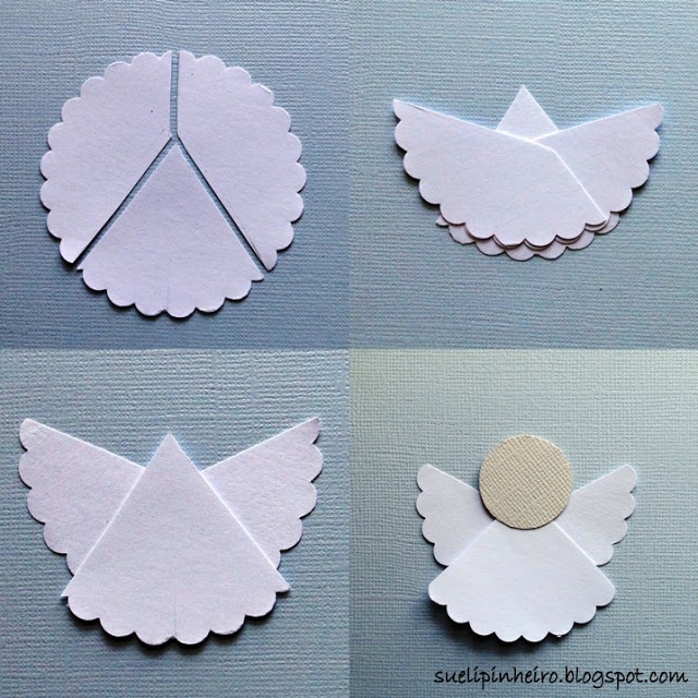 Fácil Angelito de Papel para Decoraciones de Primera Comunión. 