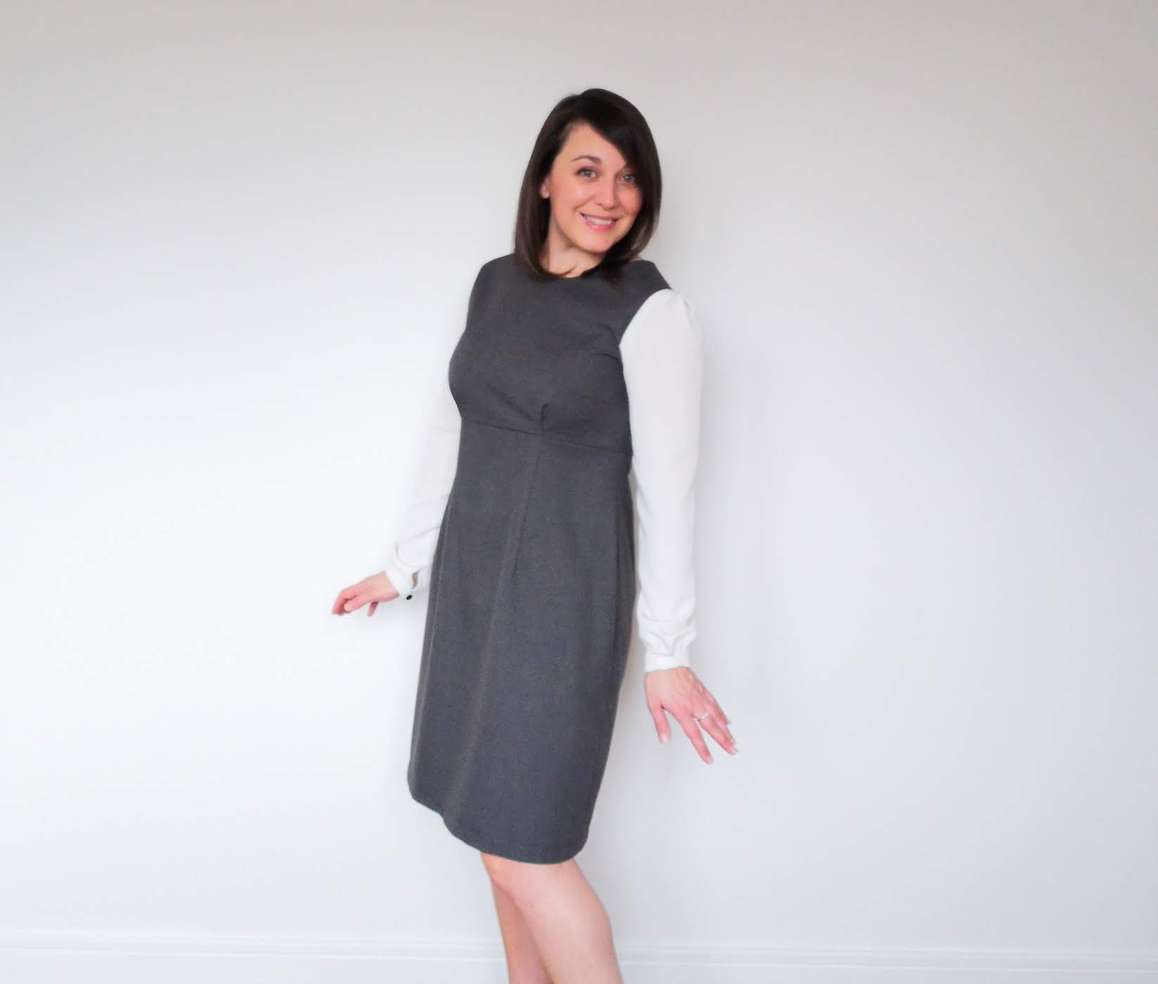 Tilly and the Buttons Love at First Stitch Megan dress with long sleeves