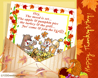 Thanksgiving Dinner Invitation Card