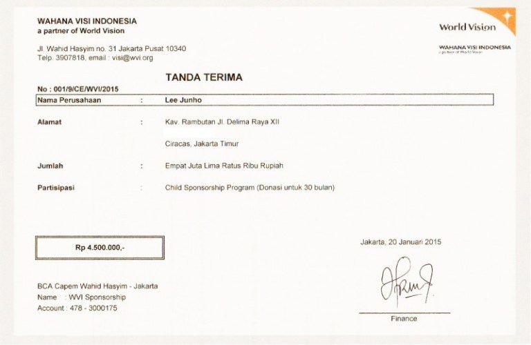 Contoh Surat Tanda Terima Yang Baik Dan Benar - Contoh Surat