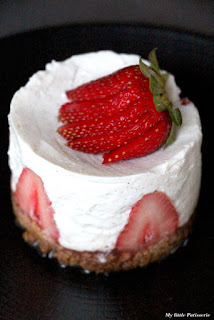 Cheesecake fraises vanille spéculoos