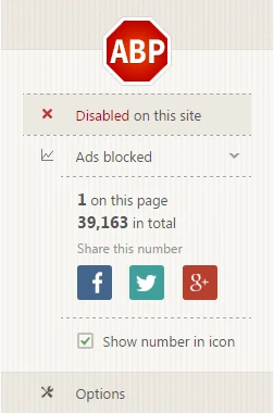 Disable Adblock