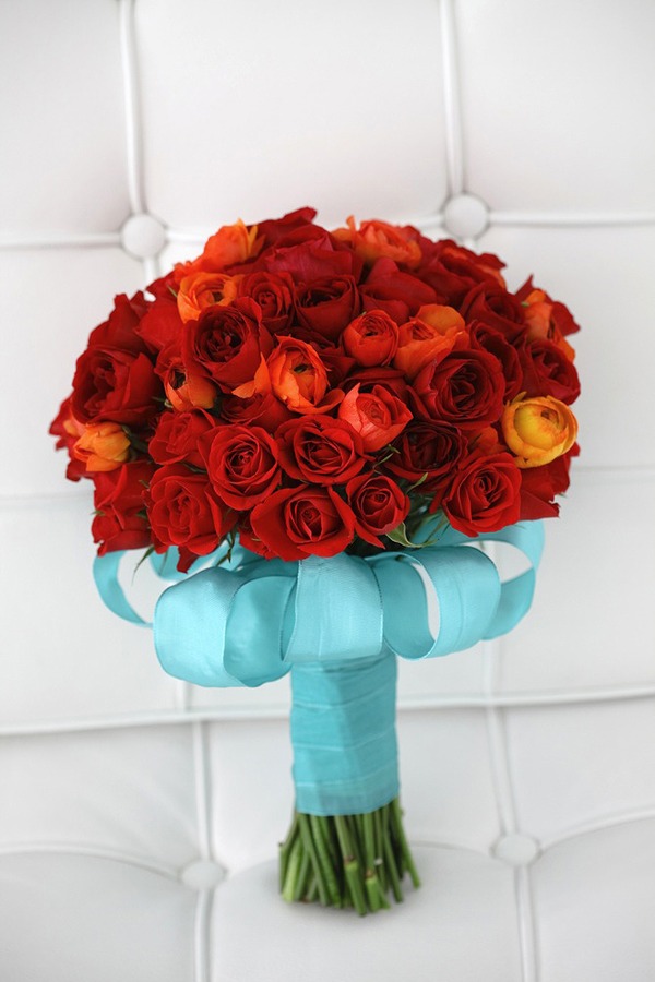 Stunning red roses are always a fabulous option for your wedding day