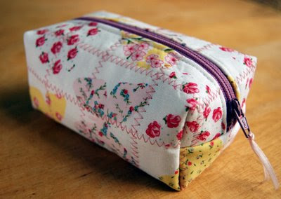 Turn your little boxy pouch inside out. Voila! You finished your ...