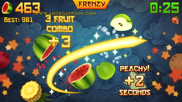 صورة (2) داخل لعبة Fruit Ninja