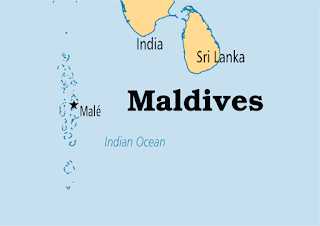 Map of the Maldives