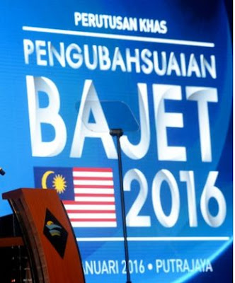 perutusan khas pengubahsuaian bajet 2016