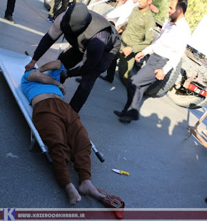 Public hanging in Kazeroon, Iran, on August 11, 2016