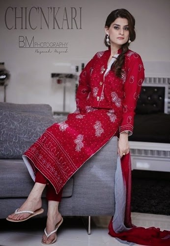 Chic'n'Kari Lucknowi Chiffon Suits 2014-15