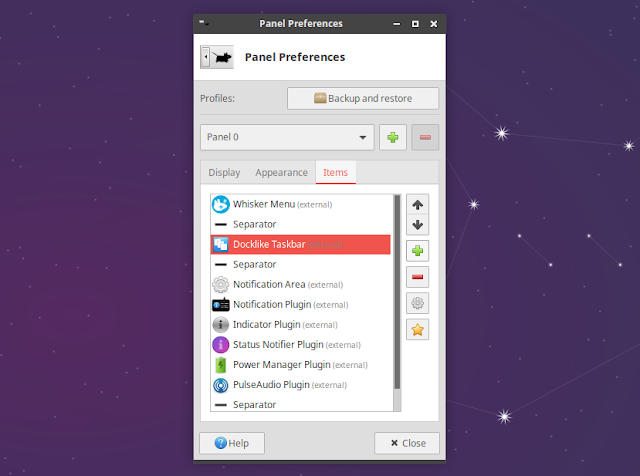 Xfce add to panel