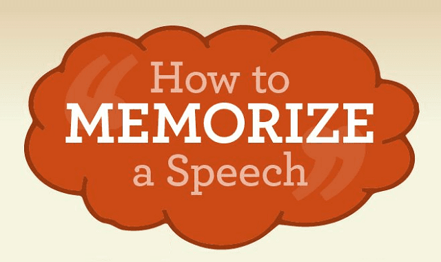 Image: How to memorize a speech