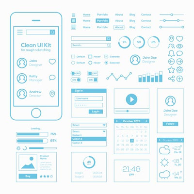 [Free Download] Flat Mobile Web UI Kit