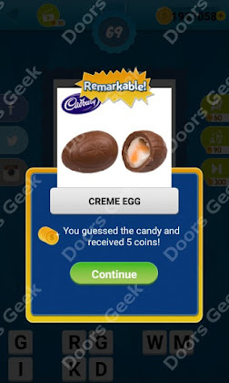 Answers, Cheats, Solutions for Guess the Candy Level 69 for android and iphone