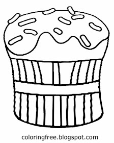 Baking clipart black and white Chocolate peanut butter cupcake coloring drawing ideas for teenagers