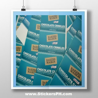Paper Sticker Labels - Chocolate Crinkles