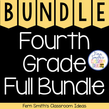 4th Grade Go Math Year Long Center Games and Task Cards Bundle