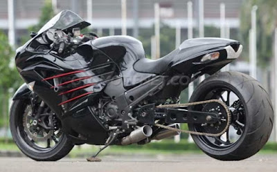 Modifikasi Kawasaki ZX-14R Ceper Ala Drag Bike