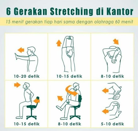 Untuk Orang Kantoran, Jangan Lupakan Gerakan Stretching ini biar Tubuhmu Tetap Bugar