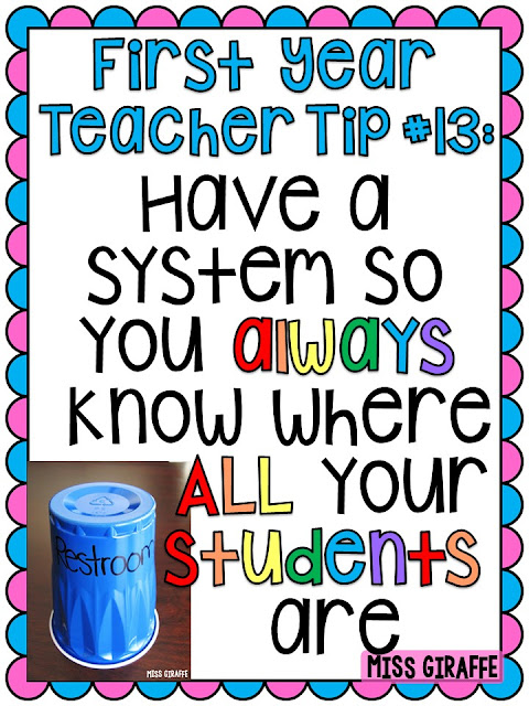 Classroom check out system and other awesome first year teacher tips and advice