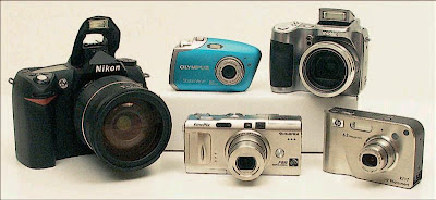 These models from Nikon, Olympus, Kodak, Fujifilm, and HP illustrate the variety of digital cameras