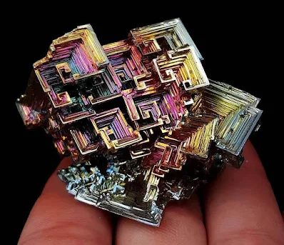 Hopper Bismuth crystals