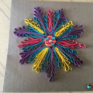 My first Quilling Art - Paper Quilling Flowers Photo Frame & Wedding Gift Envelopes