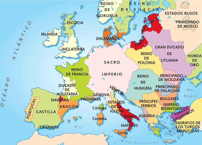 mapa de europa. mapa de europa.