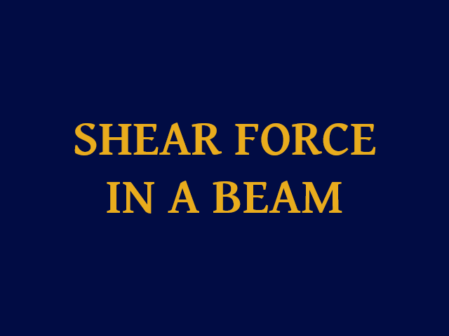 SM212 - Shear Force in a Beam Experiment