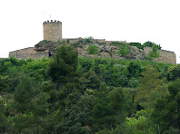 El Castell de Talamanca des del Torrent de la Font dels Pets