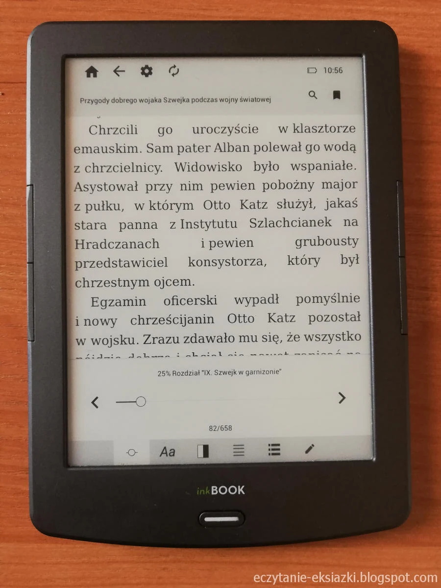 InkBOOK Classic 2 - ustawienia ebooka