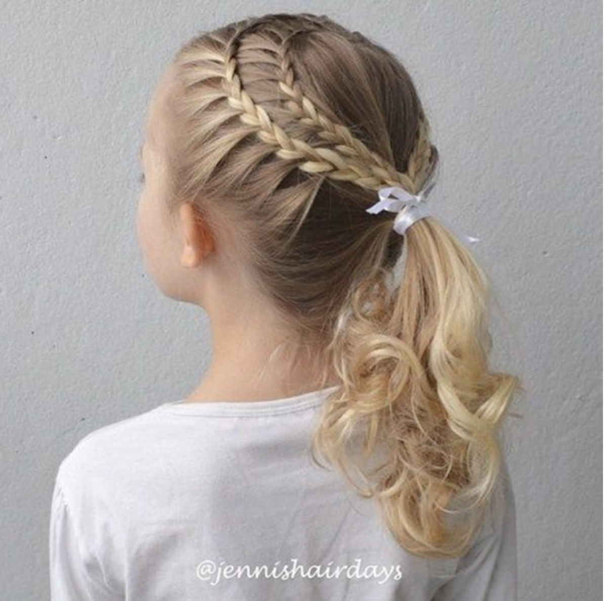 easy braid hairstyle for little girl