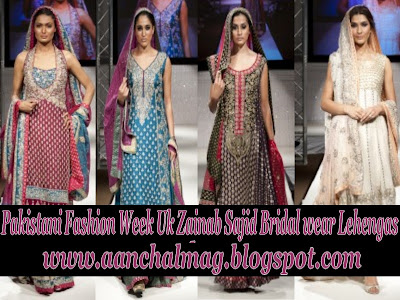 Bridal Fashion Show 2012 Pakistan on Zainab Sajid Bridal Wedding Clothes At Pakistani Fashion Week Uk 2011